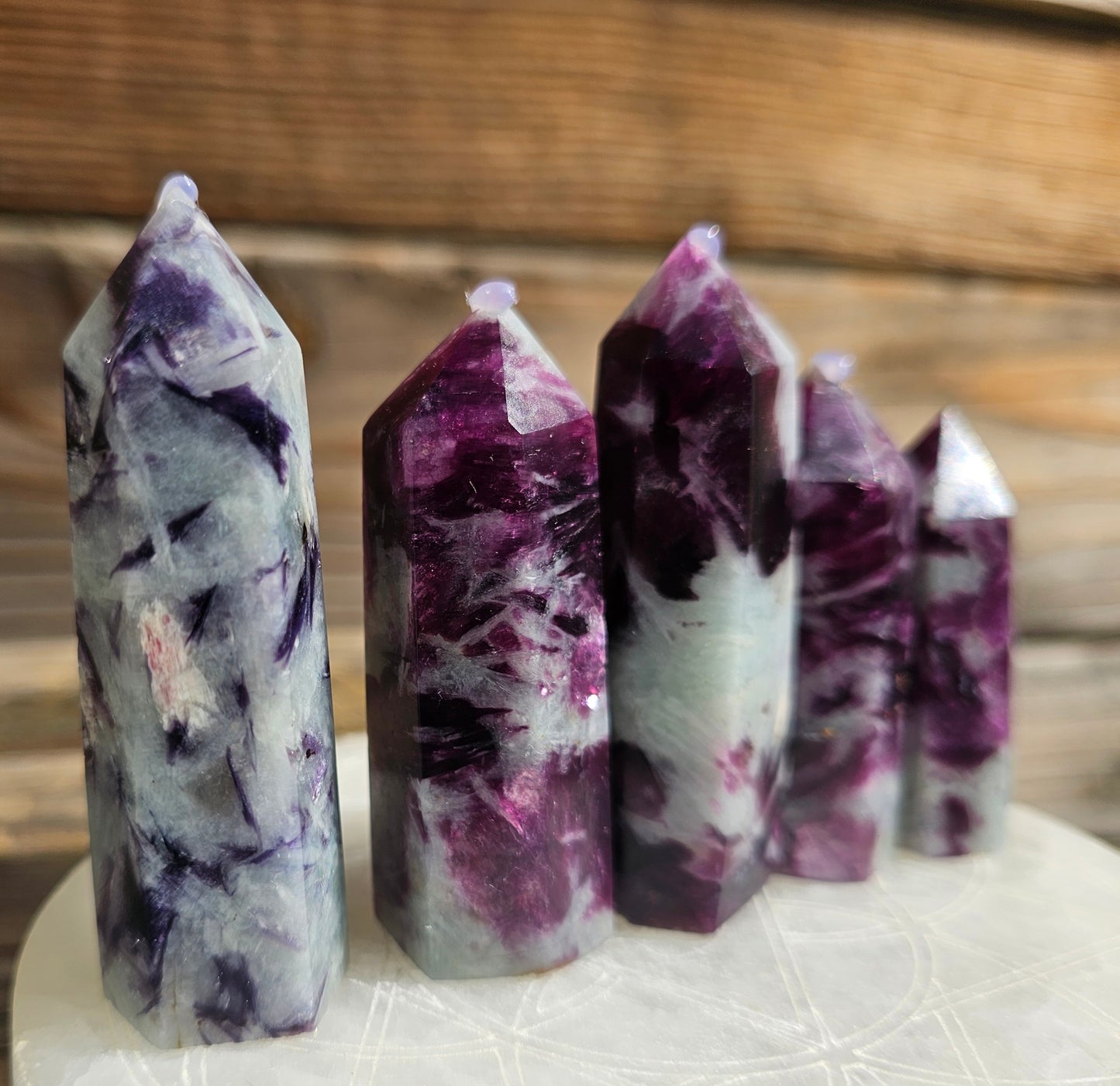 Small Purple Mica Tower (1)