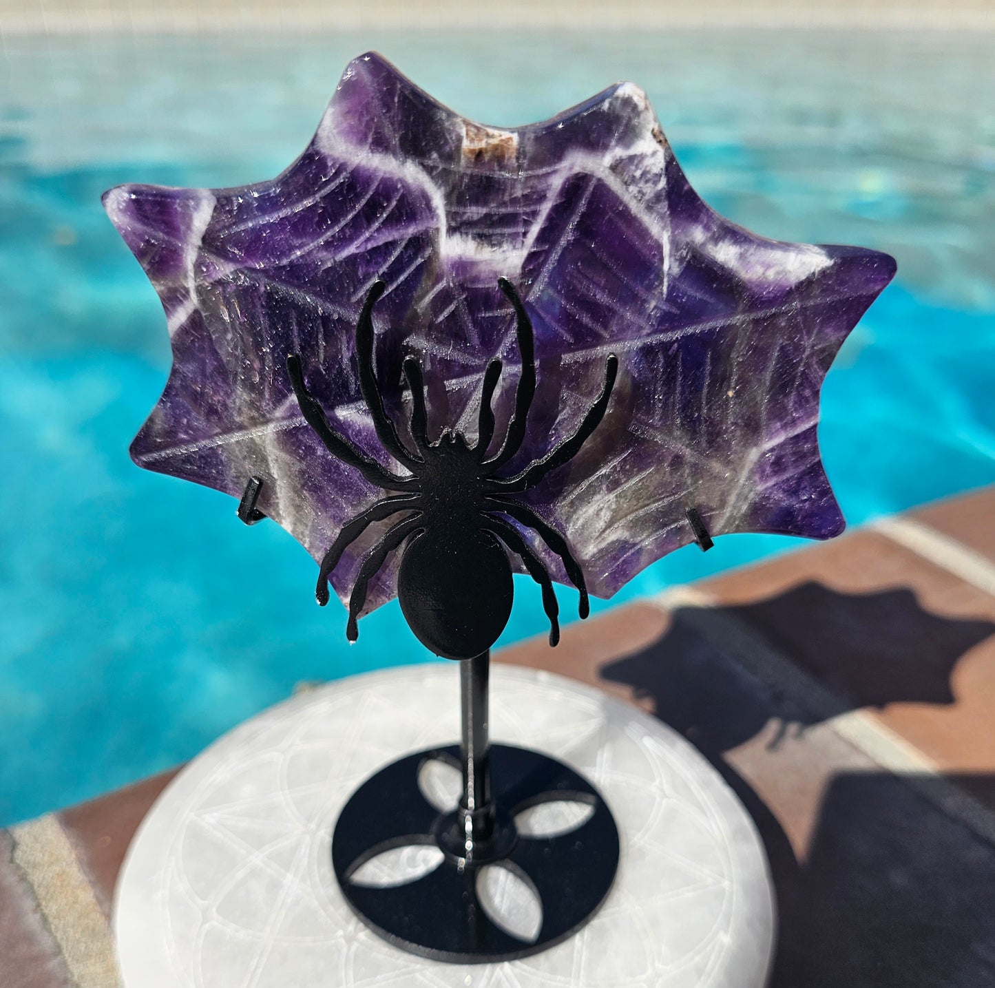 Dream Amethyst Spider Web