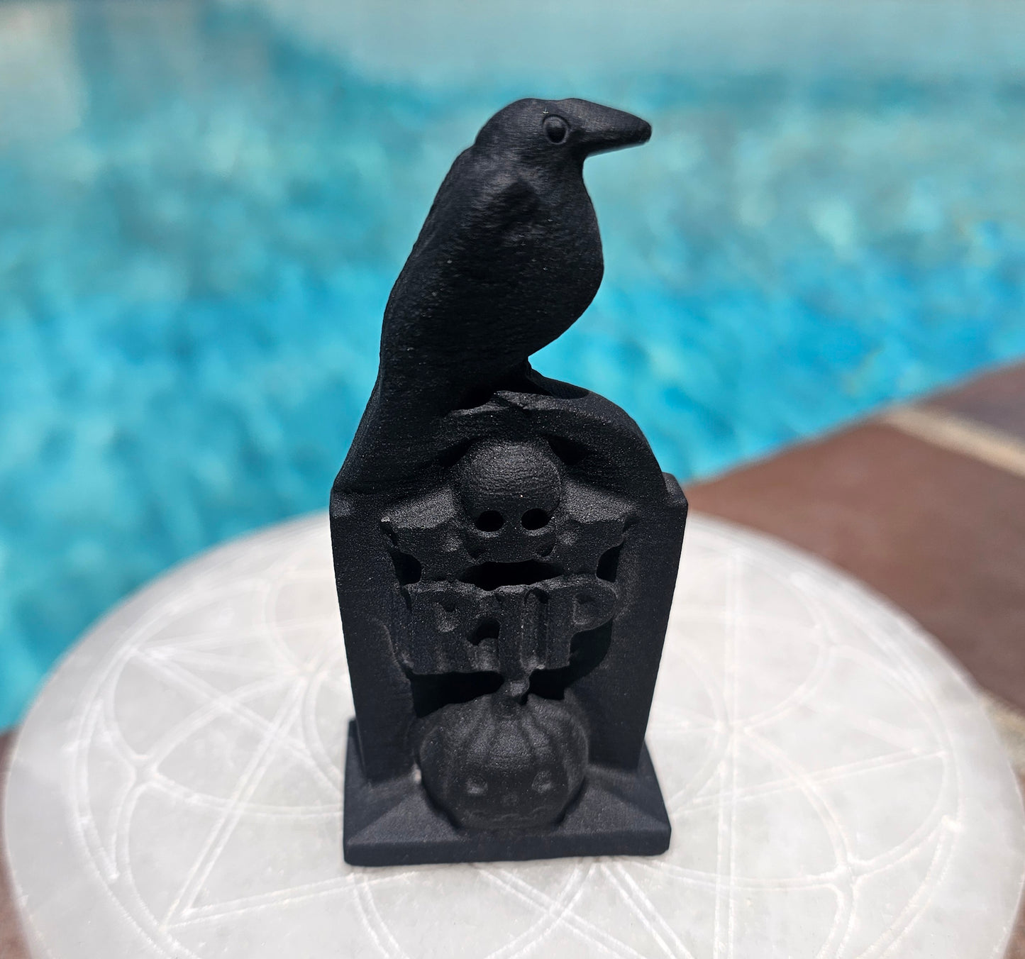 Black Obsidian Gravestone