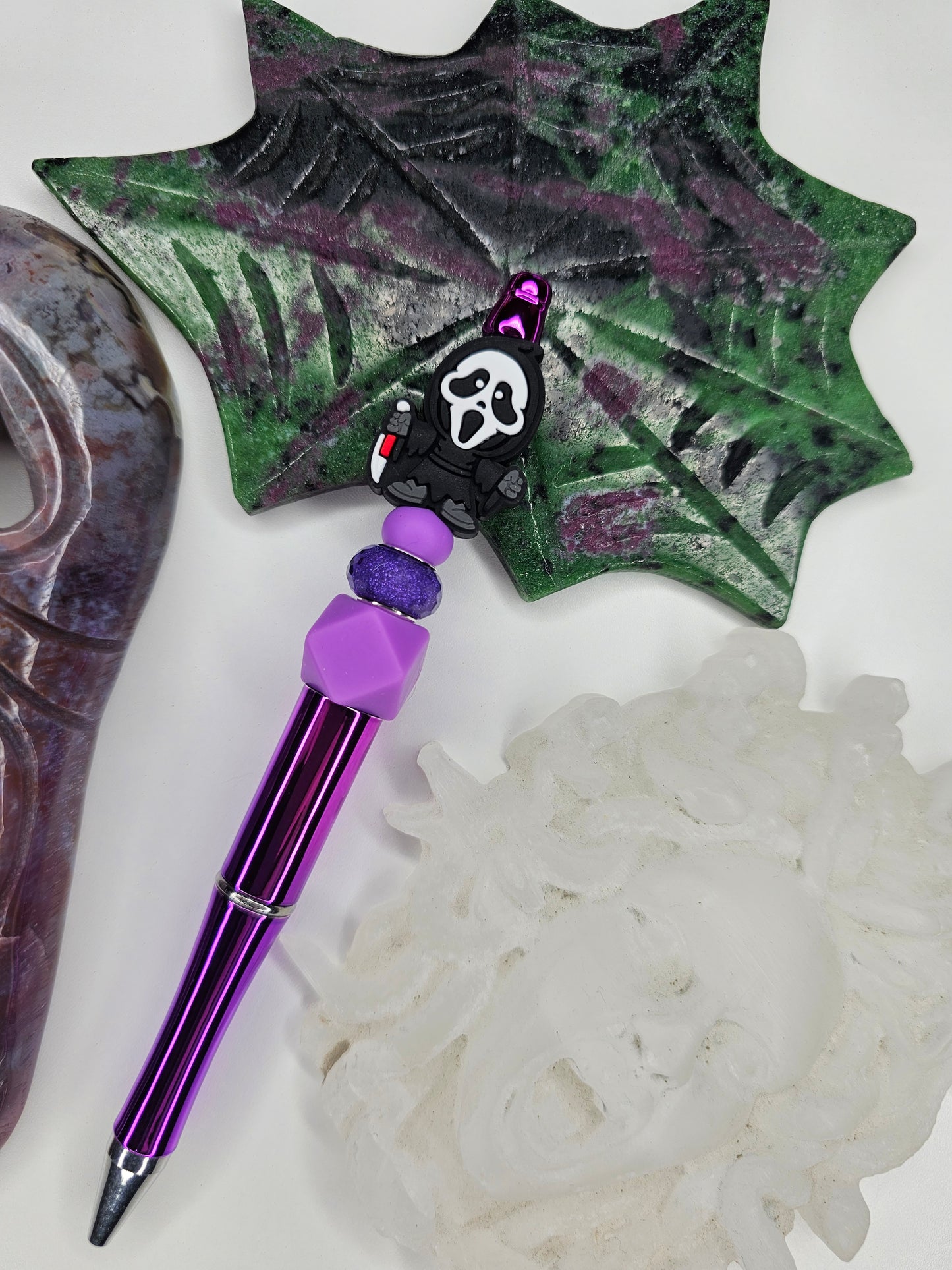 Ghostface Glitz Beaded Pen