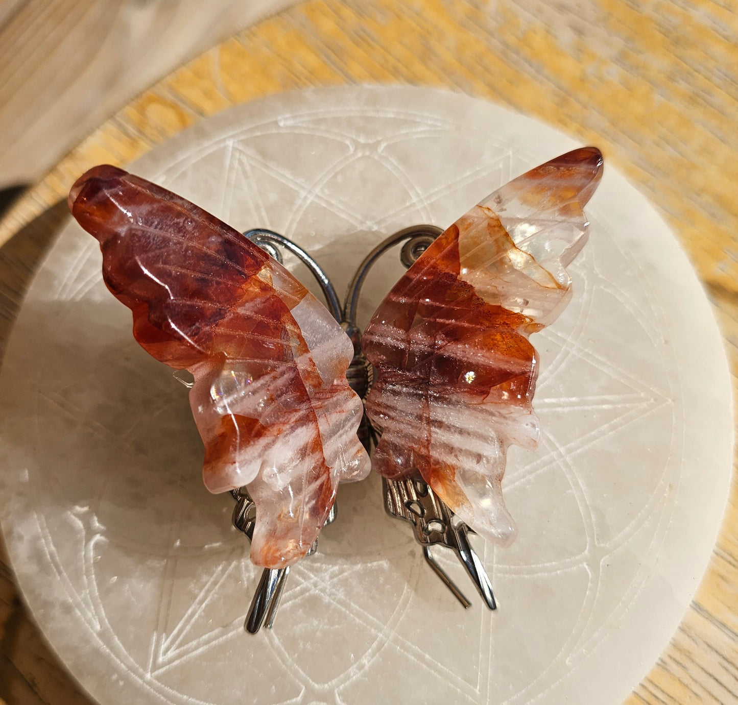 Fire Quartz Butterfly