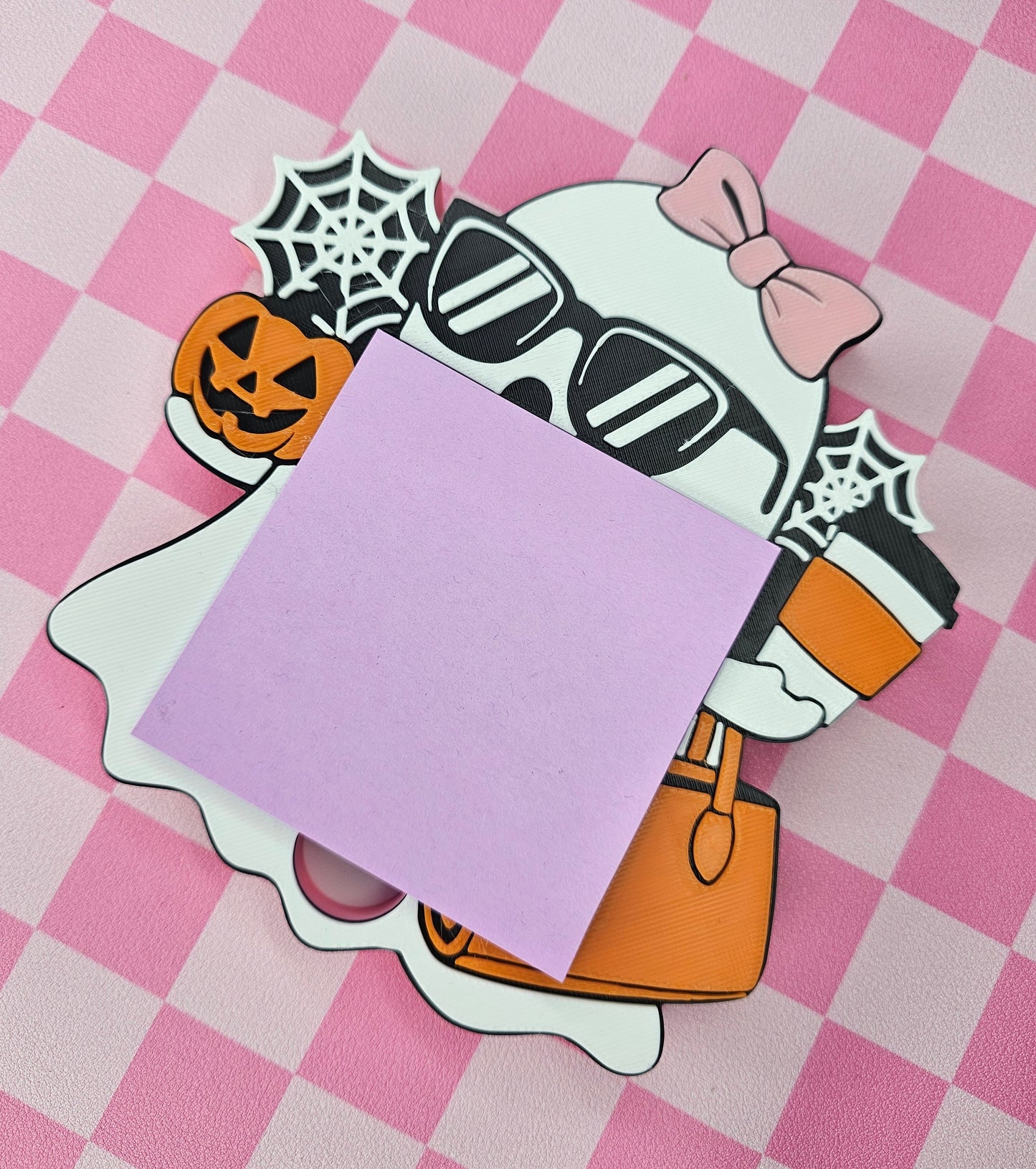 Ghost Coffee Sticky Note Holder