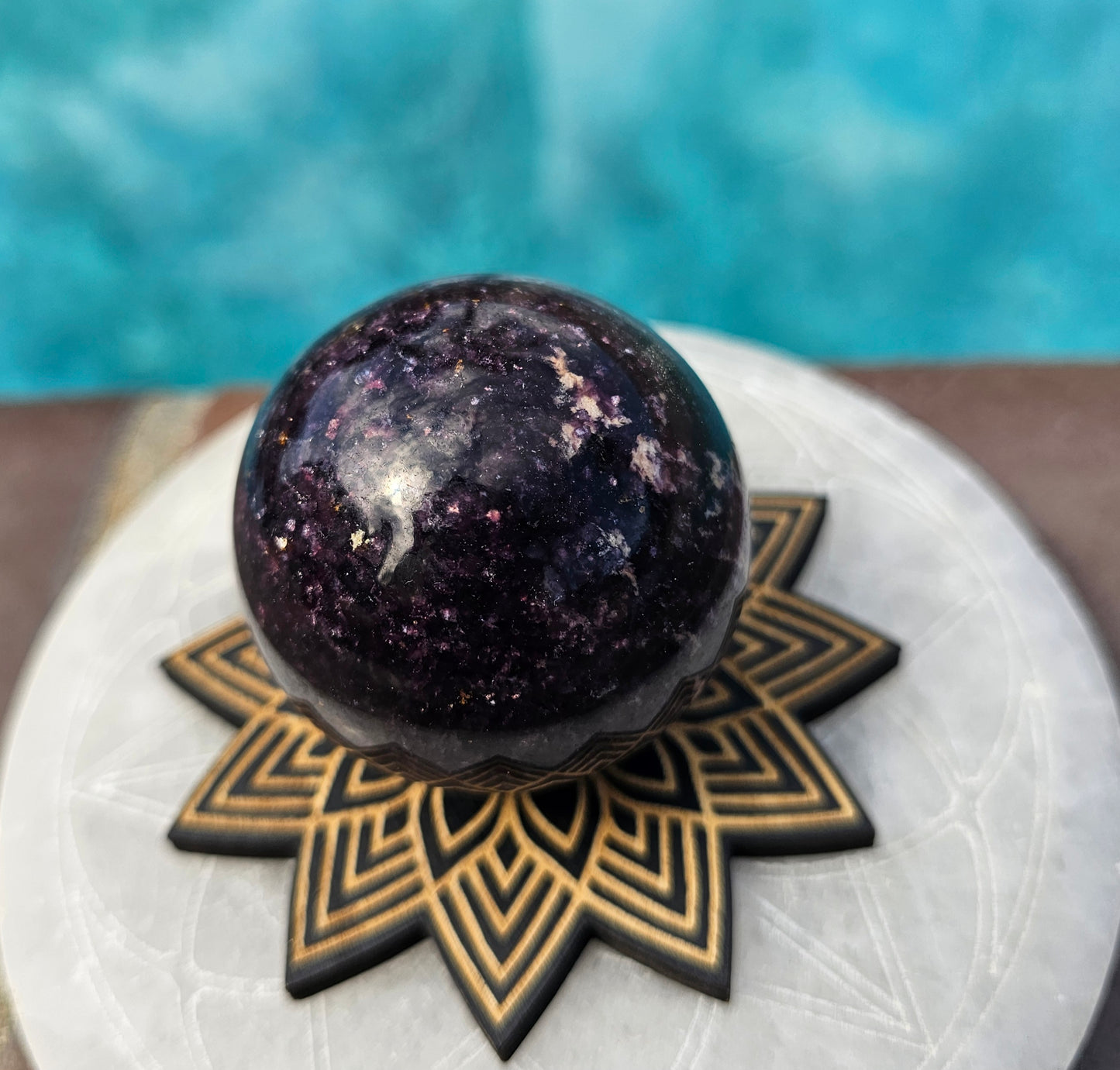 Small Lepidolite Sphere #2