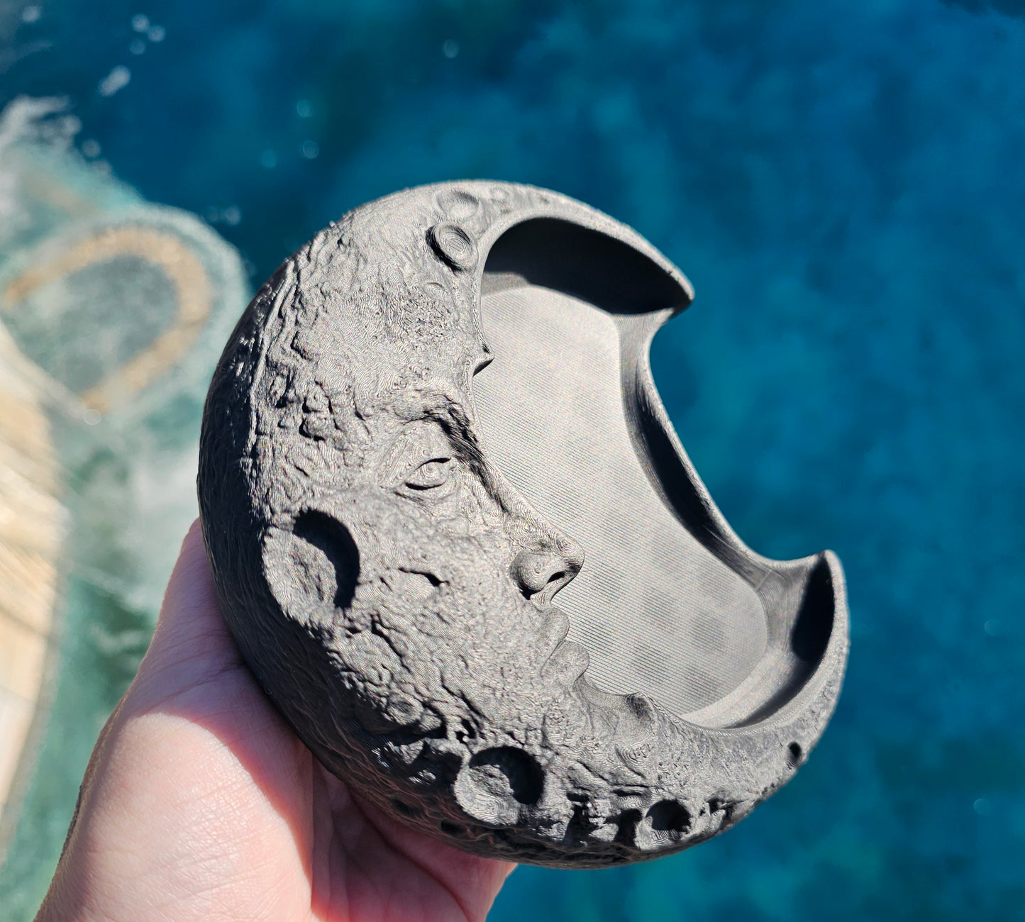 3D Printed Moon Face Trinket Dish