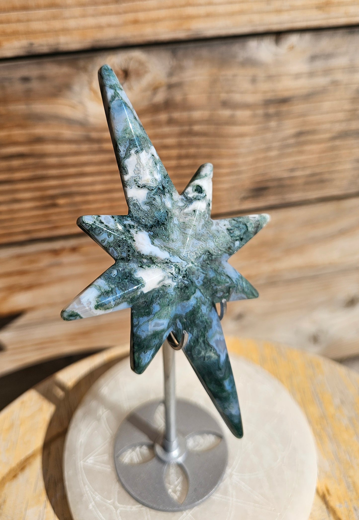 Moss Agate North Star