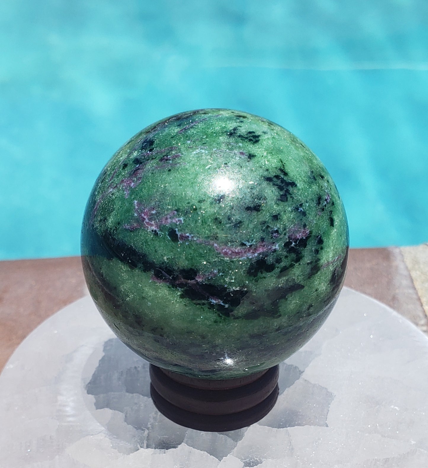 Ruby Zoisite Sphere