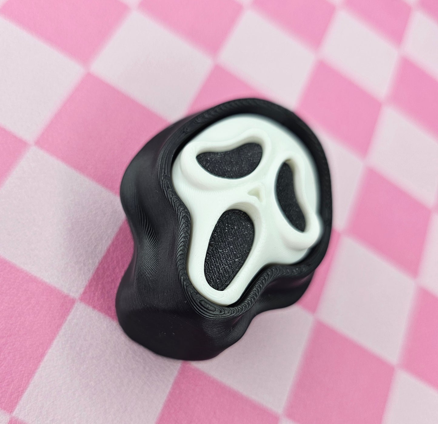 Spooky Face Fidget Clicker (Black)