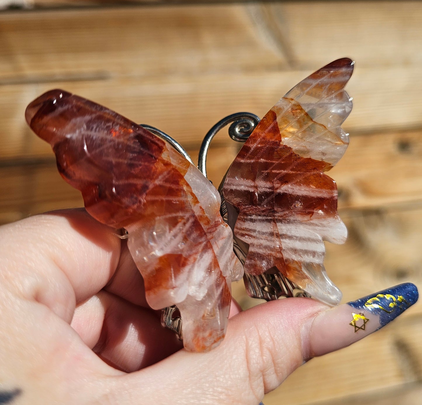 Fire Quartz Butterfly