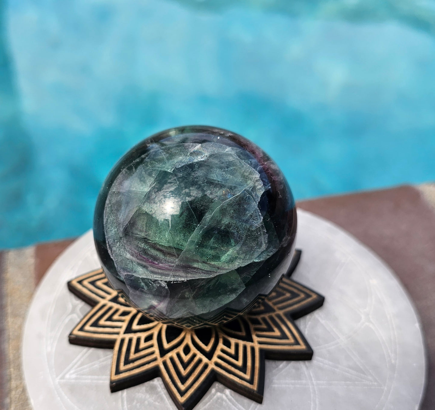 Rainbow Fluorite Sphere #2