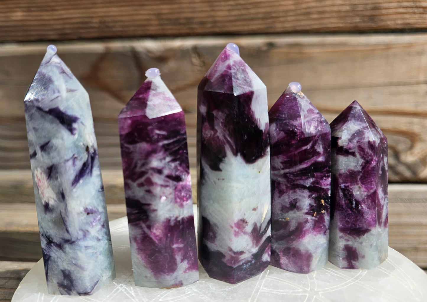 Small Purple Mica Tower (1)