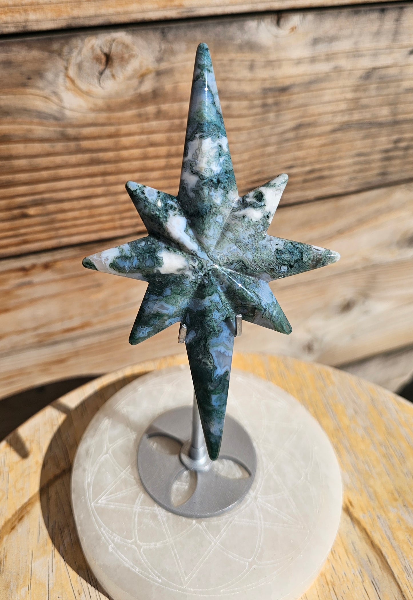 Moss Agate North Star