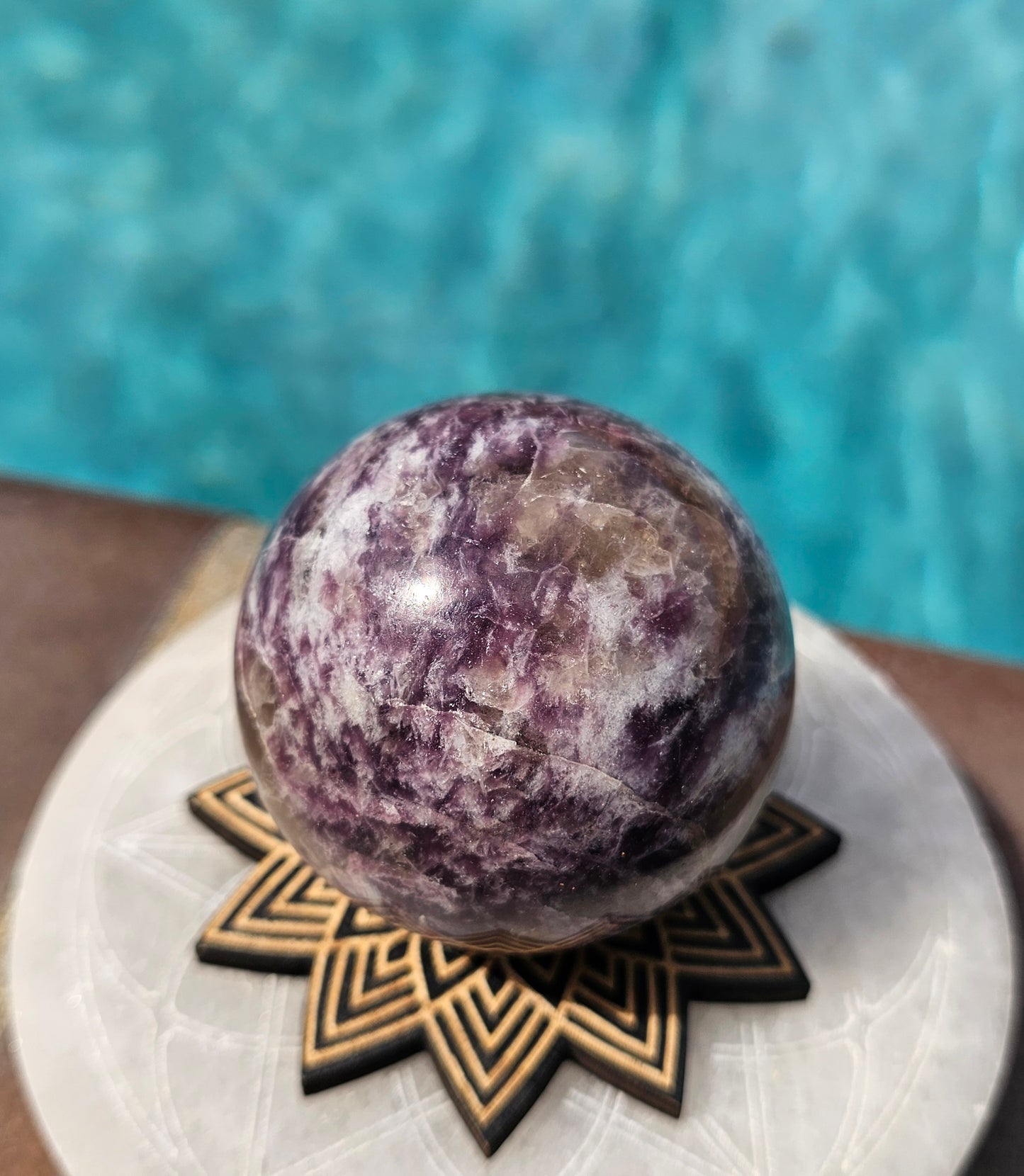 Lepidolite Sphere