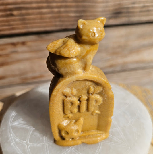 Yellow Jasper Gravestone