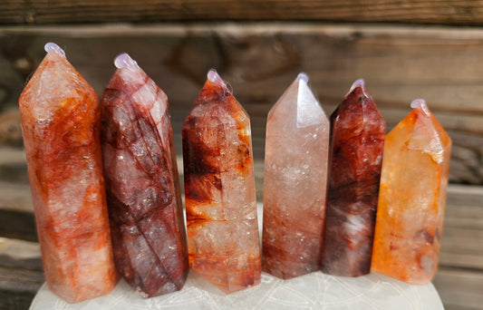 Small Fire Quartz Tower (1)