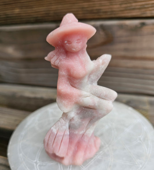 Pink Opal Broom Witch