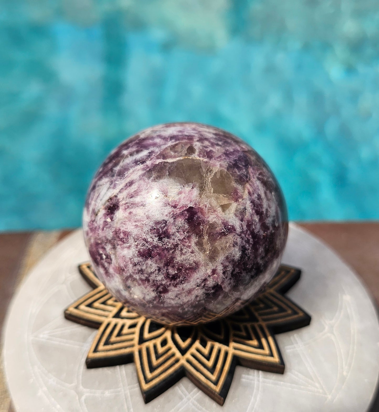 Lepidolite Sphere