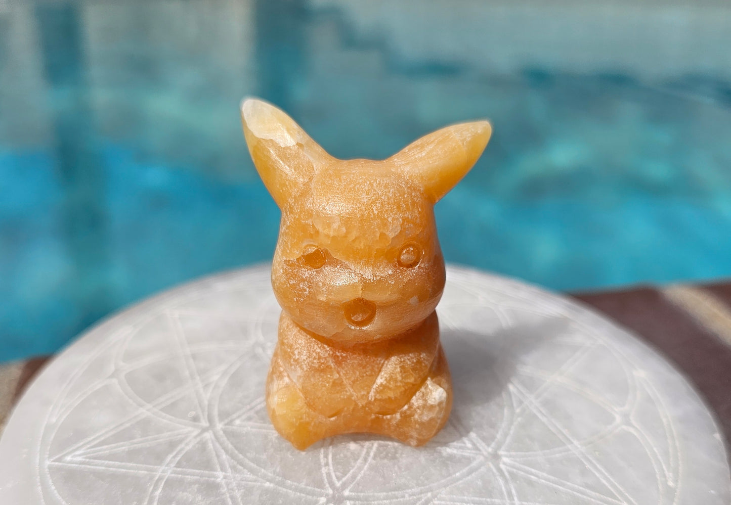 Orange Calcite Pikachoo