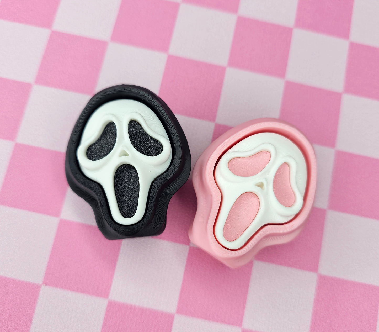Spooky Face Fidget Clicker (Black)