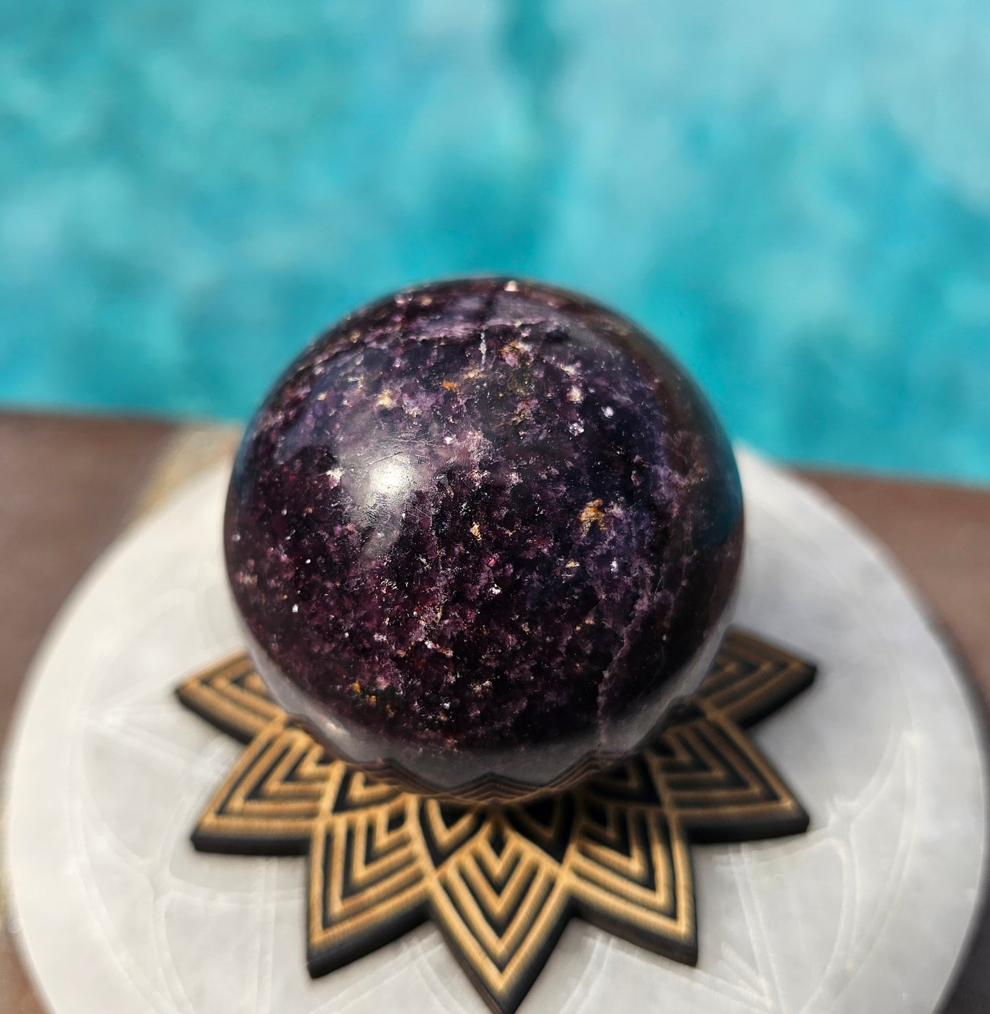Lepidolite Sphere