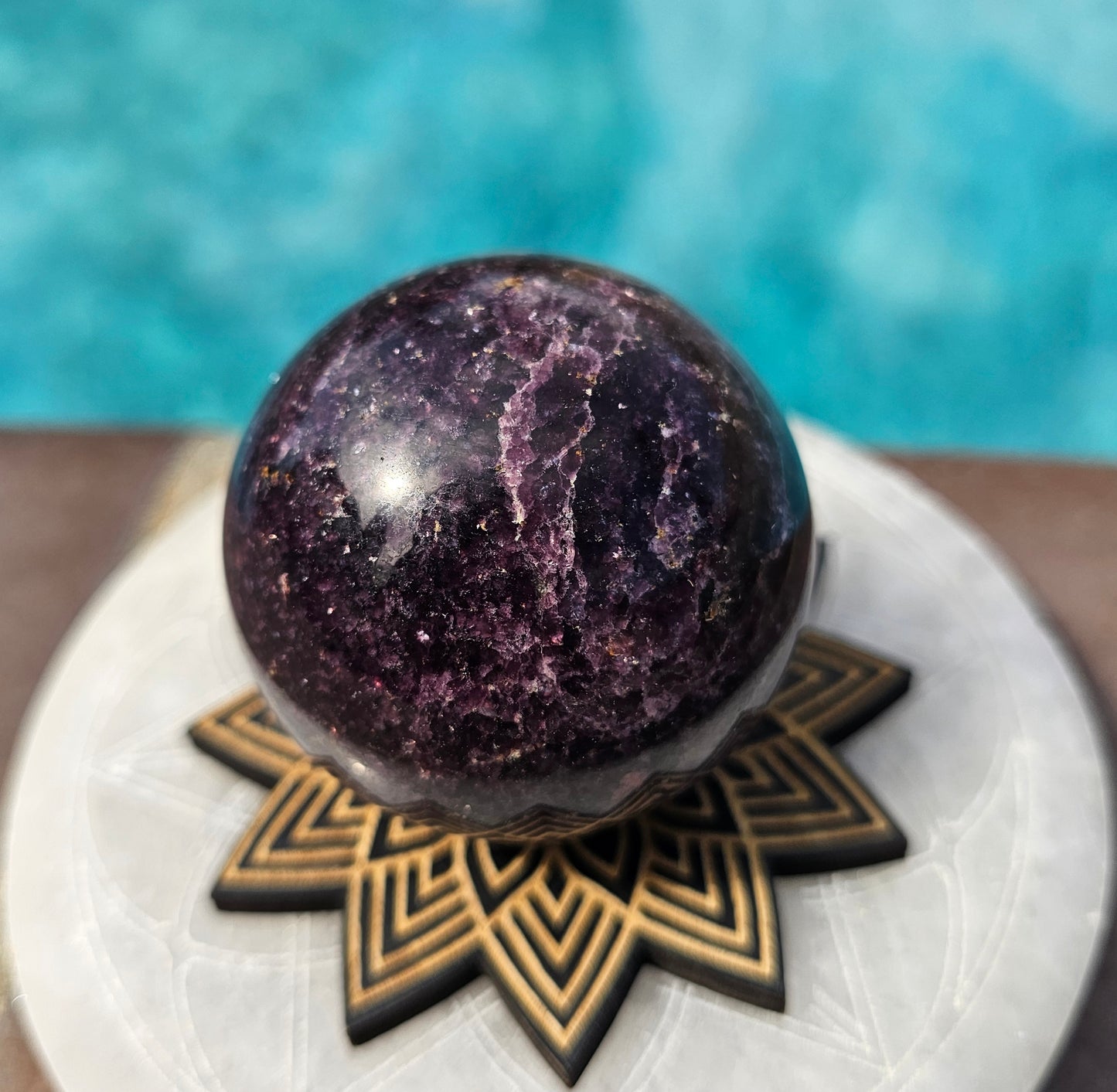 Lepidolite Sphere