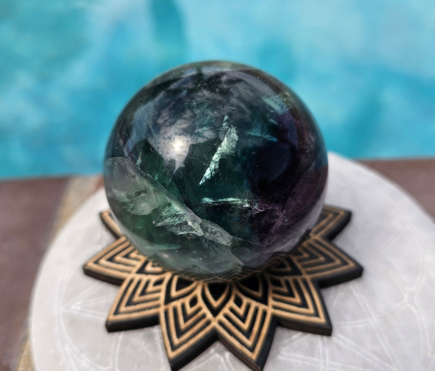 Rainbow Fluorite Sphere #2