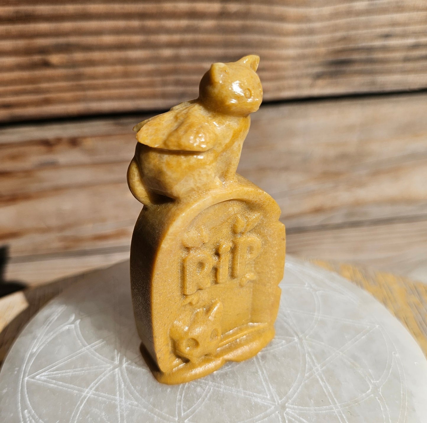 Yellow Jasper Gravestone