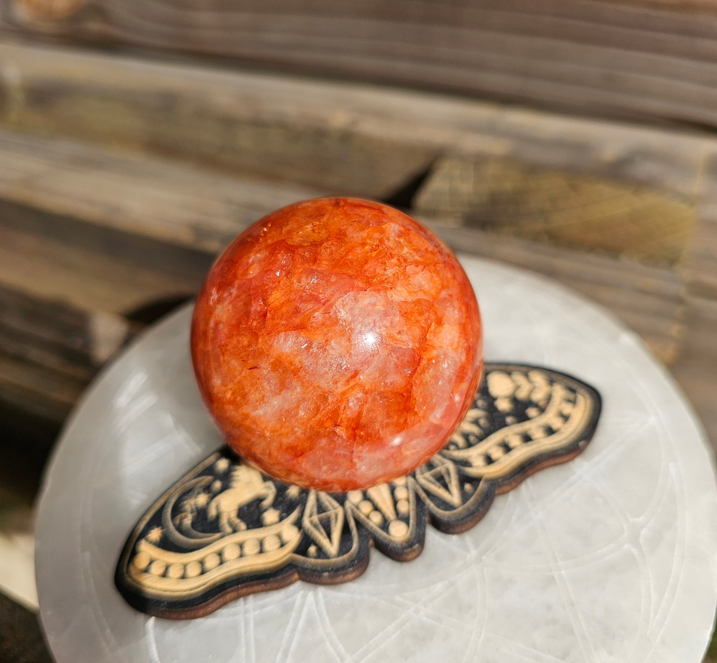 Fire Quartz Sphere *A