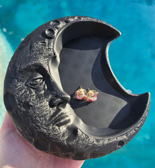 3D Printed Moon Face Trinket Dish