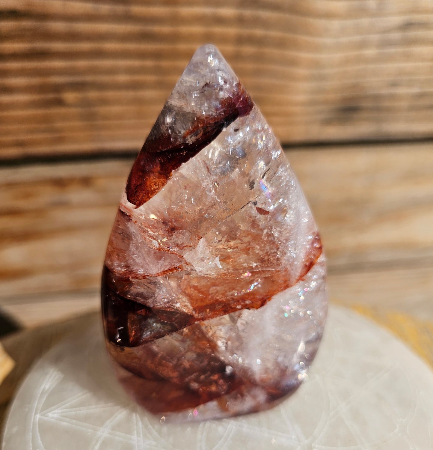 Hematoid Fire Quartz Flame