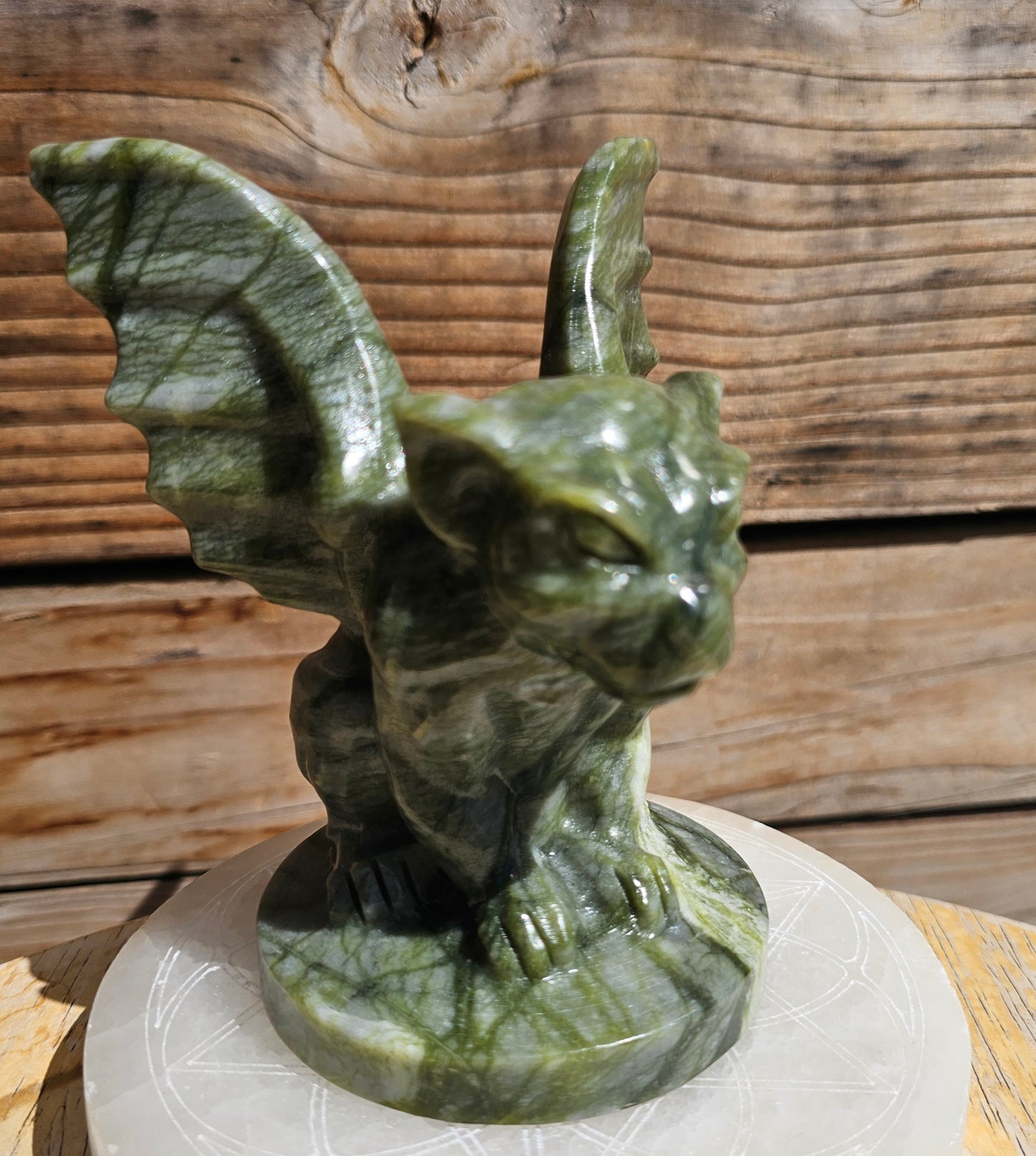 XL Green Jade Gargoyle