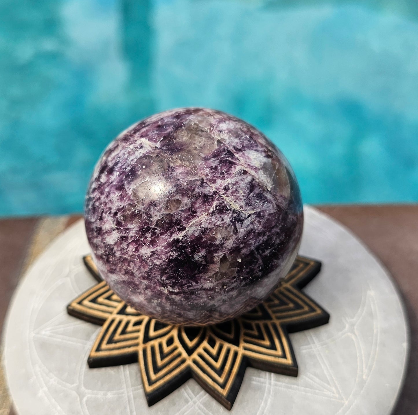 Lepidolite Sphere