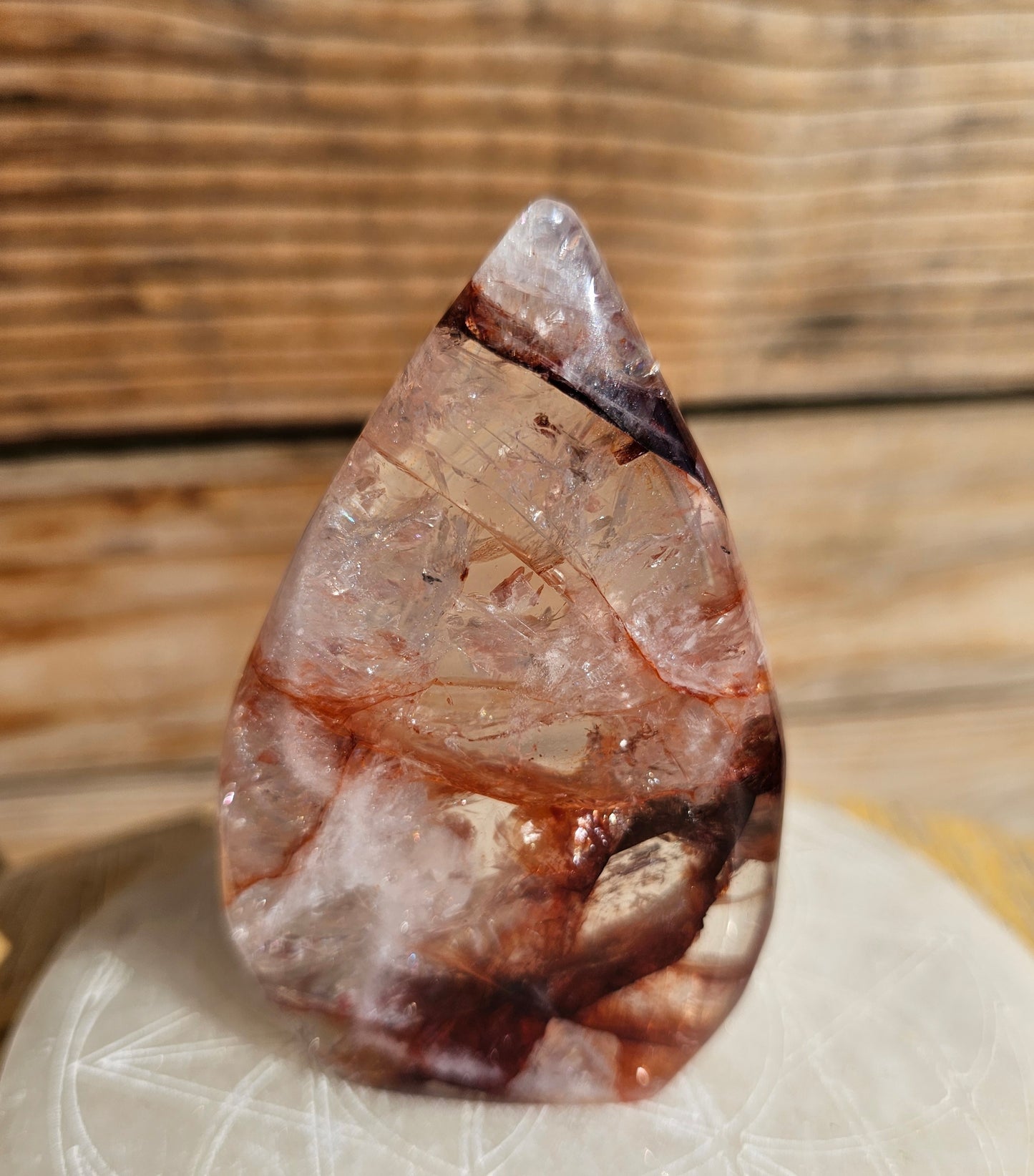 Hematoid Fire Quartz Flame
