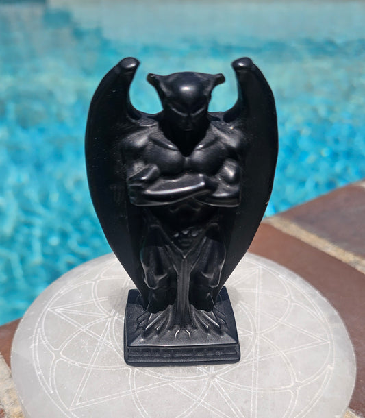 Black Obsidian Gargoyle