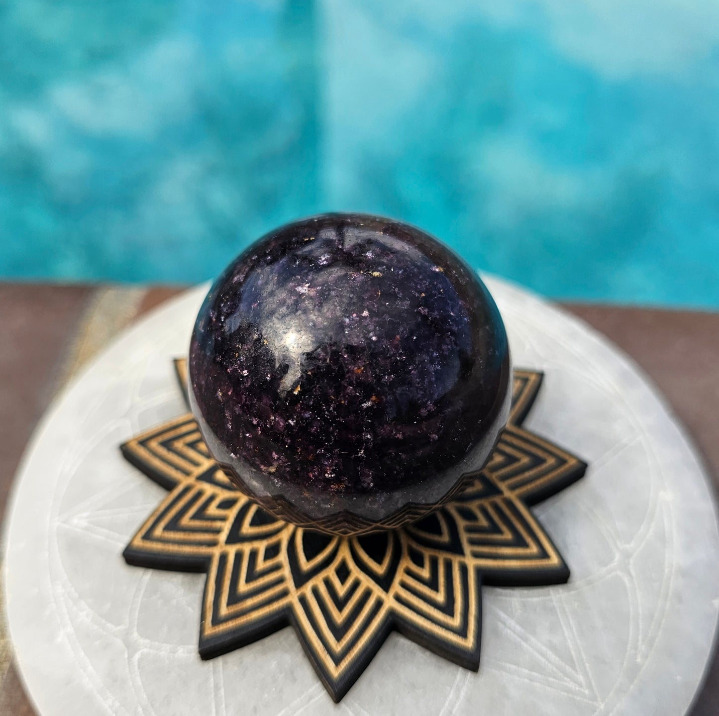 Small Lepidolite Sphere #2