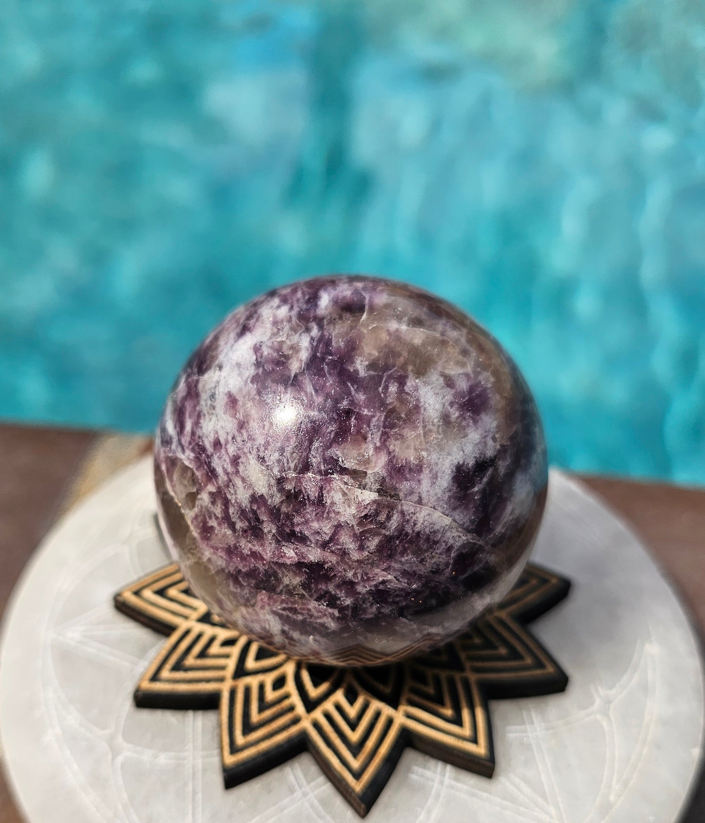 Lepidolite Sphere