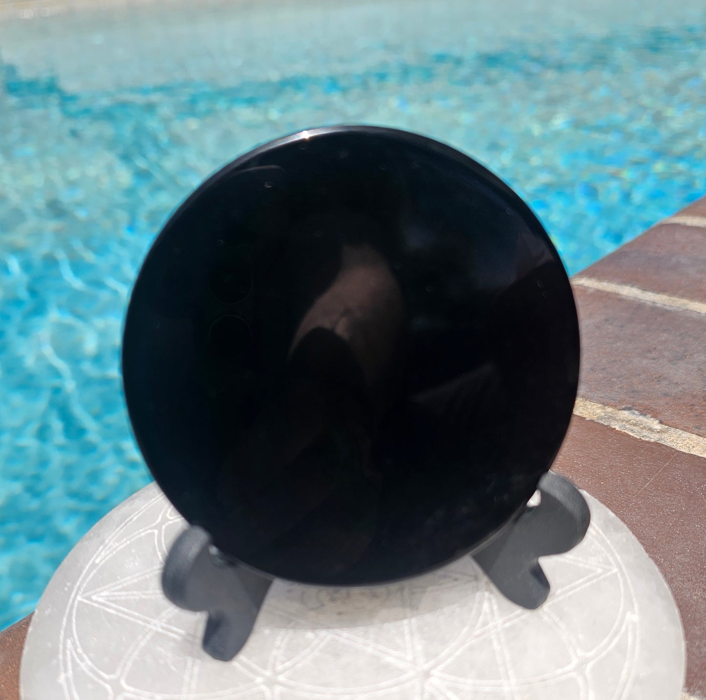 Black Obsidian Mirror