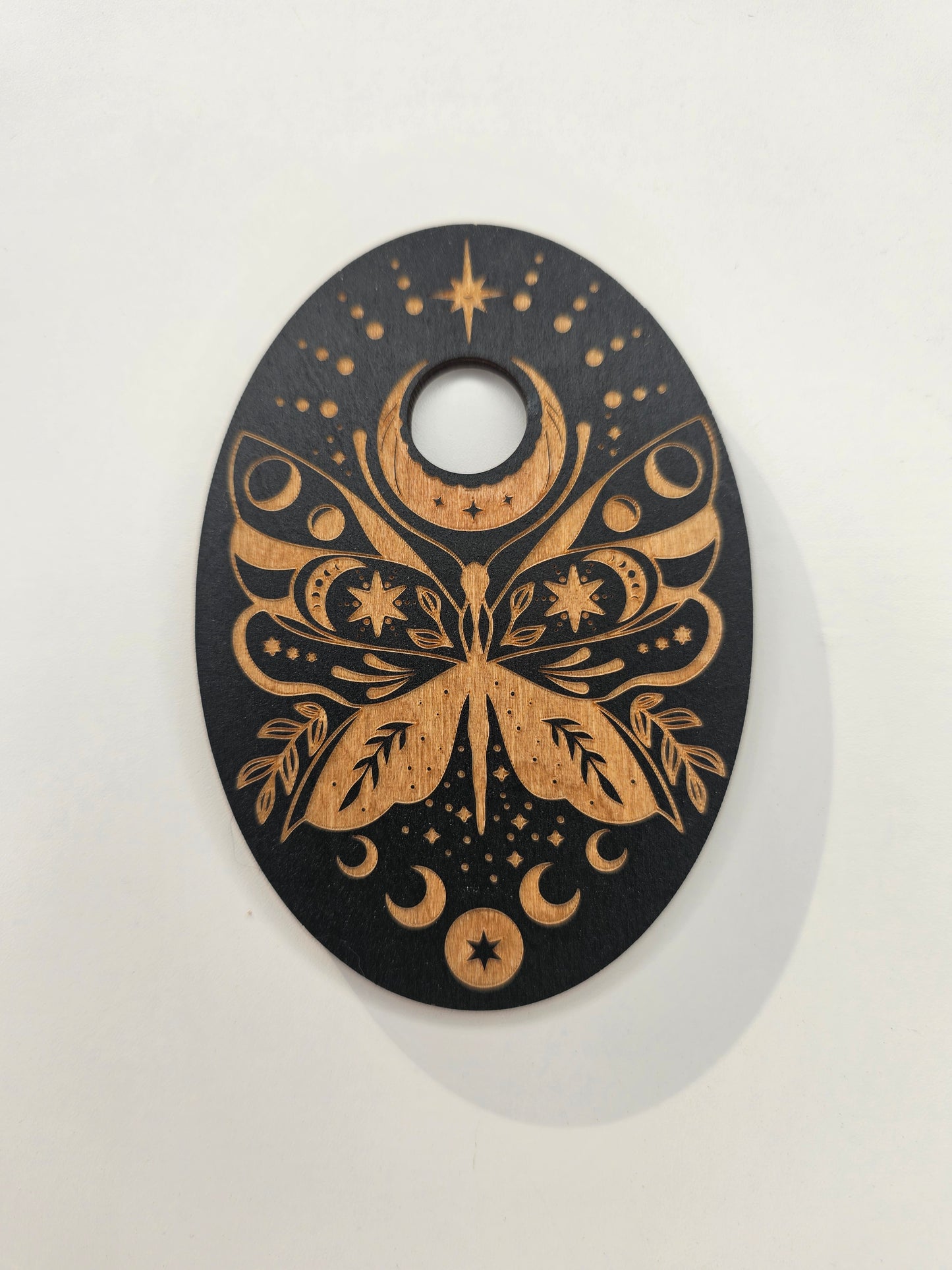 Decorated Wooden Sphere Holder