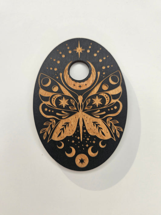 Decorated Wooden Sphere Holder