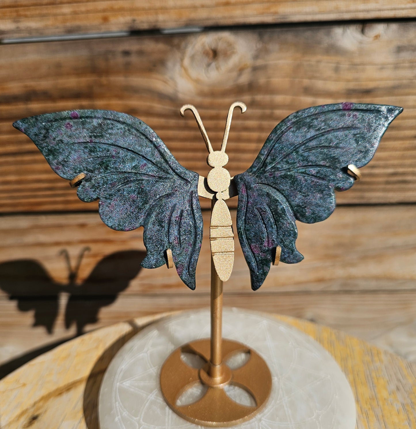 Ruby Kyanite Butterfly Wings