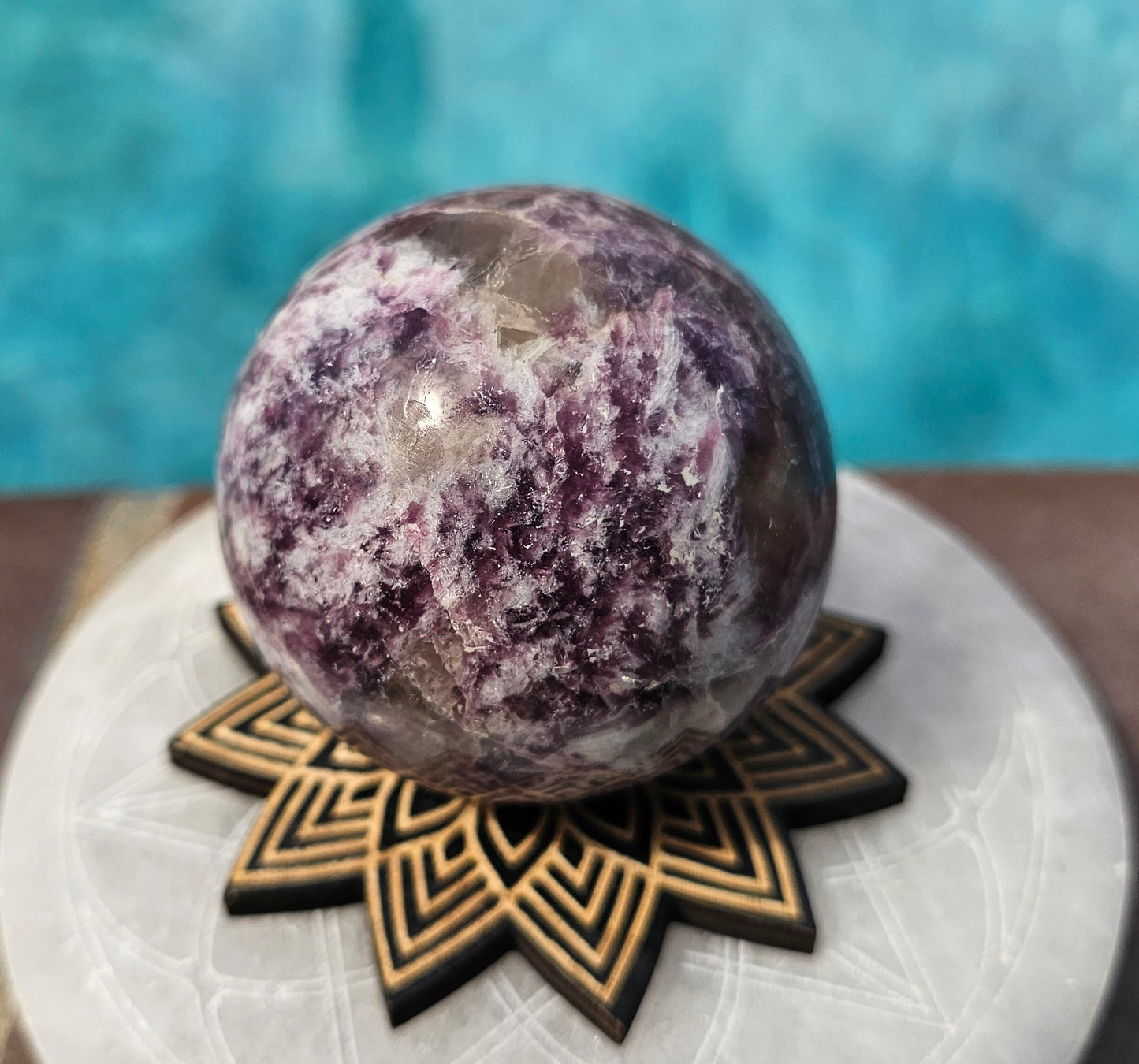 Lepidolite Sphere