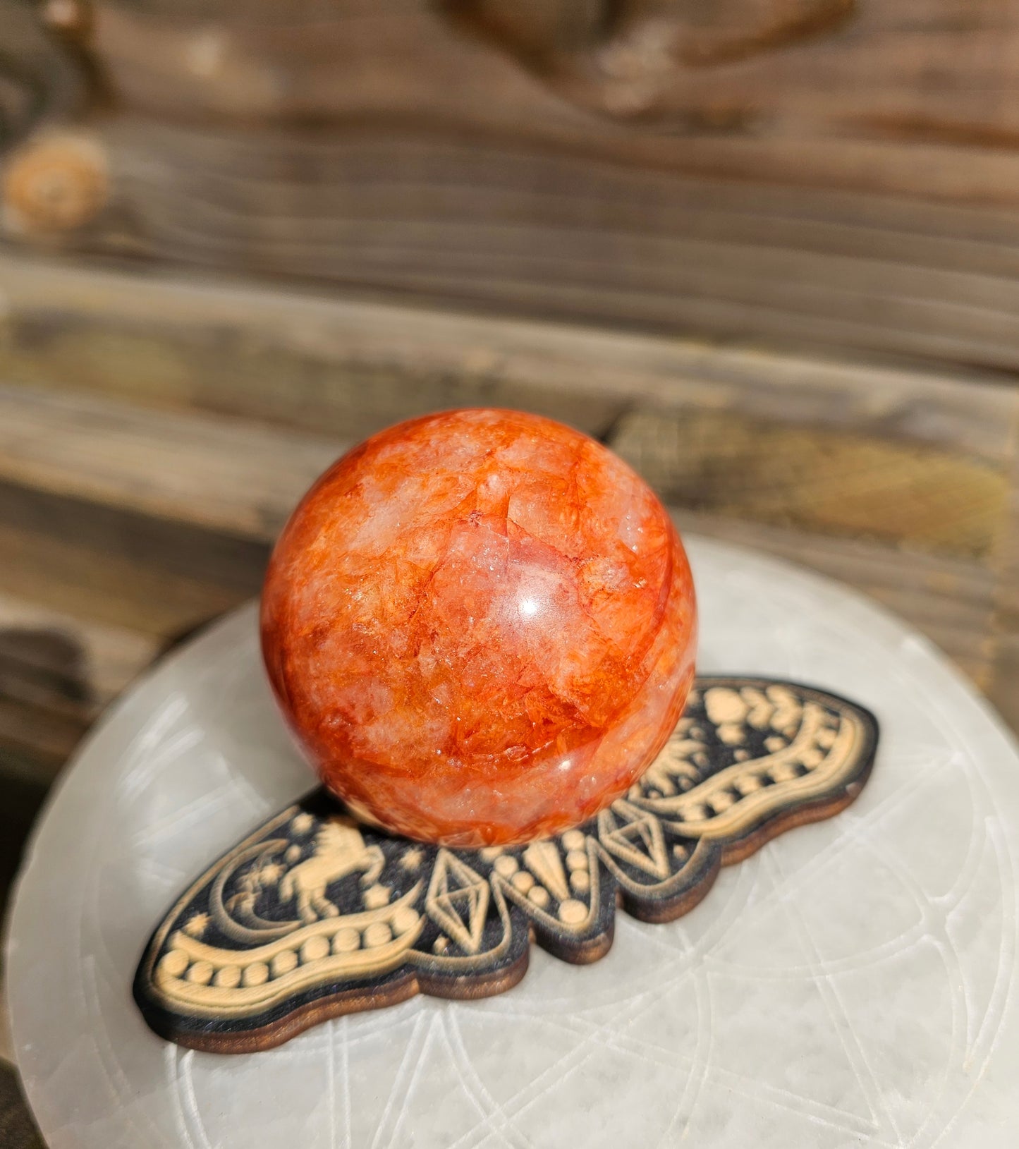Fire Quartz Sphere *A