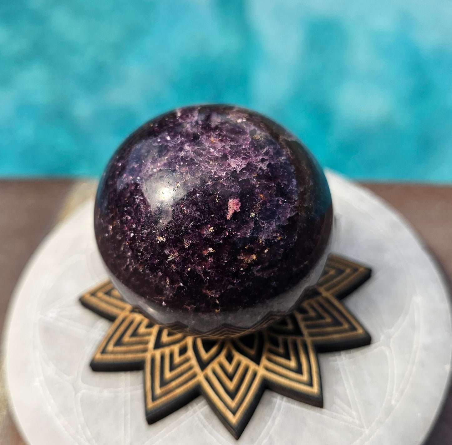 Lepidolite Sphere