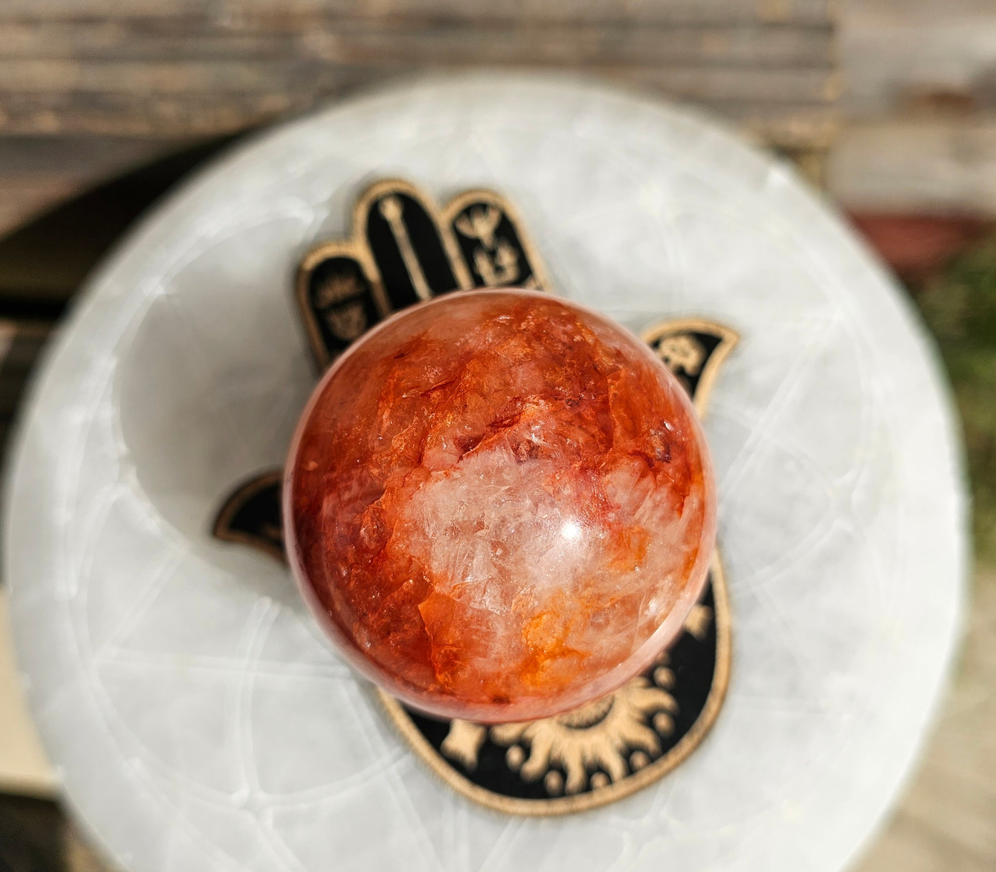 Fire Quartz Sphere *B