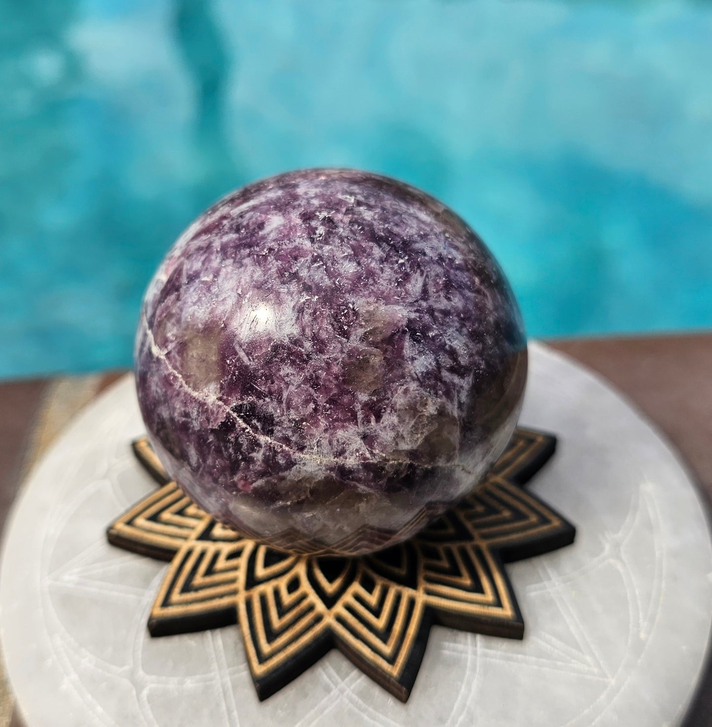 Lepidolite Sphere
