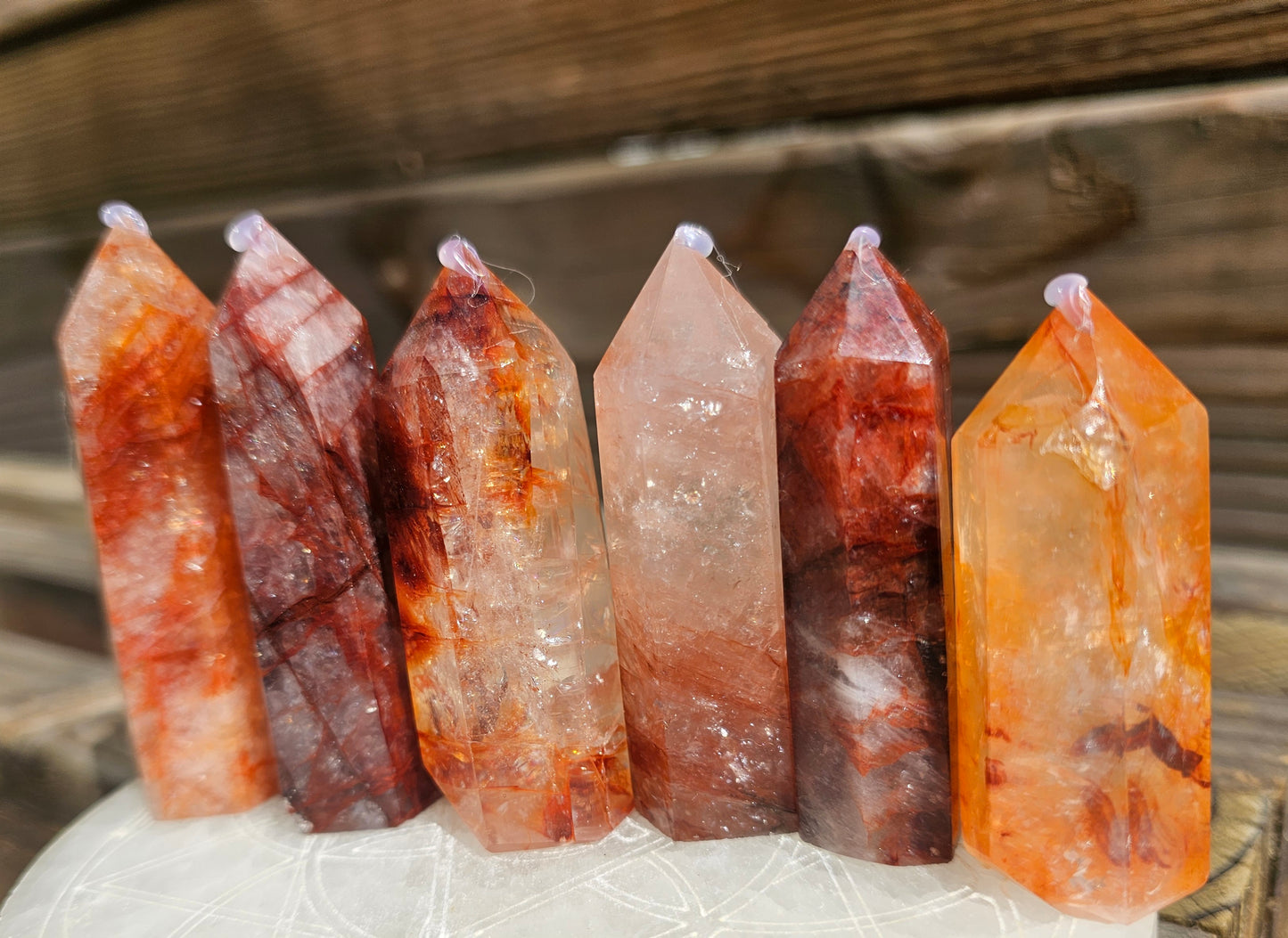 Small Fire Quartz Tower (1)