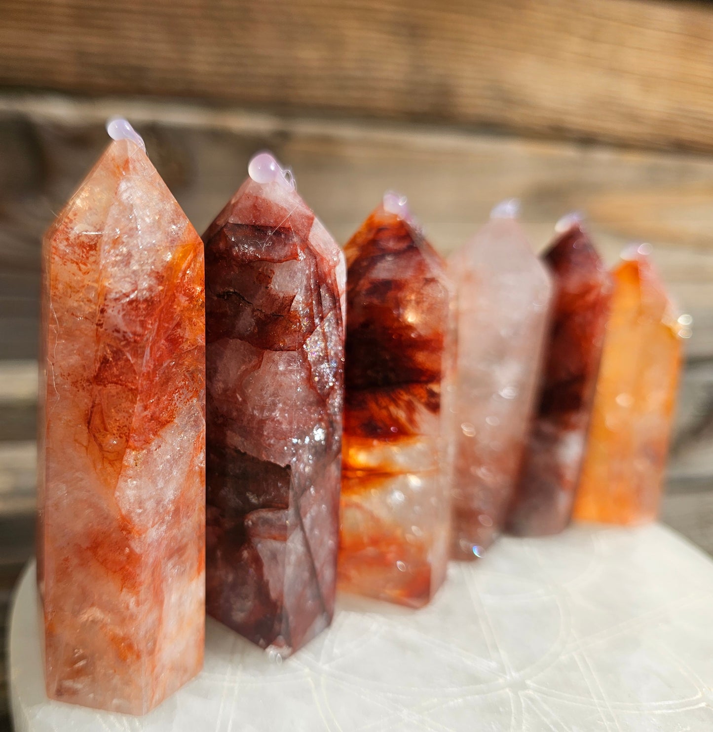 Small Fire Quartz Tower (1)