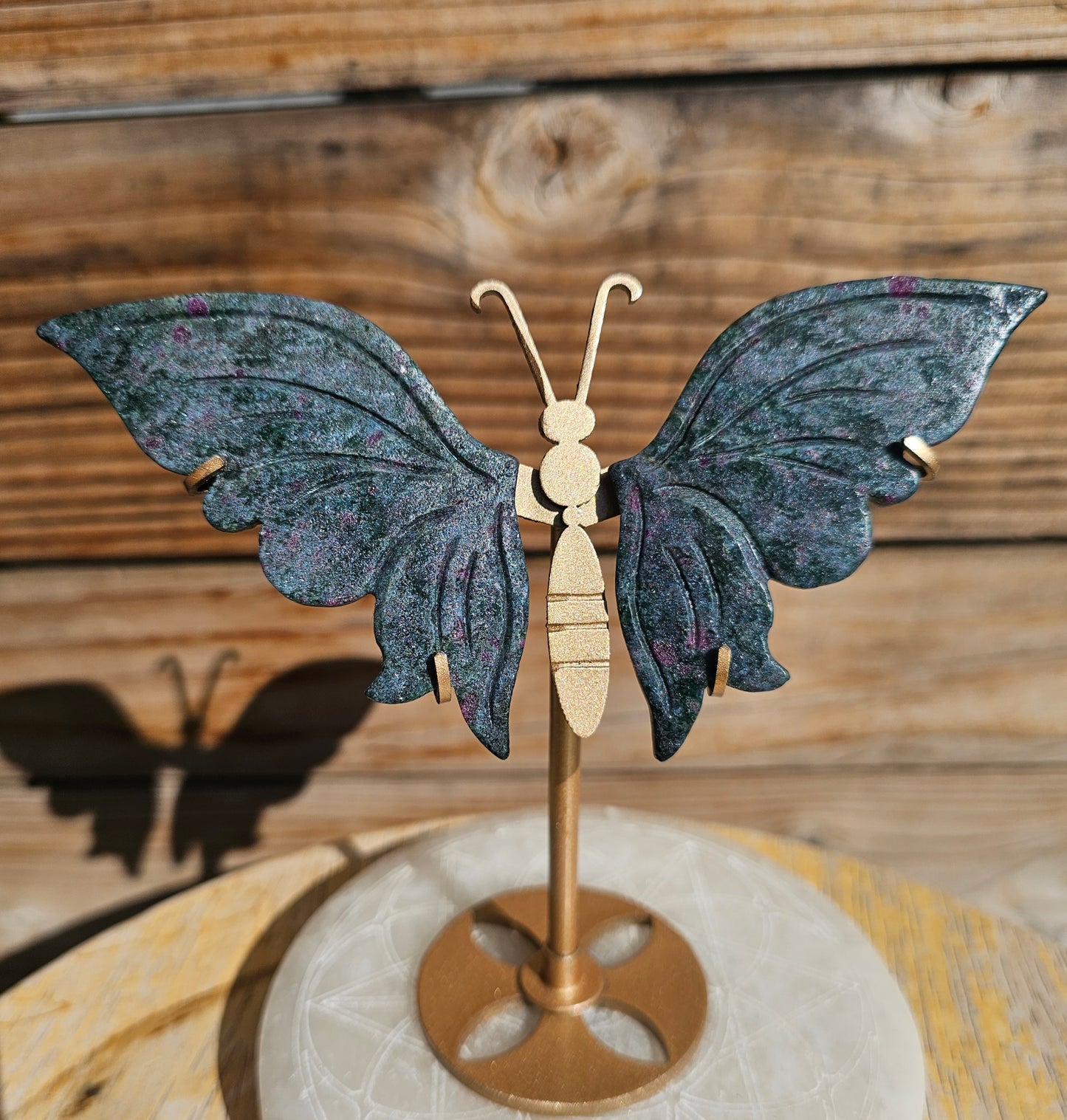 Ruby Kyanite Butterfly Wings