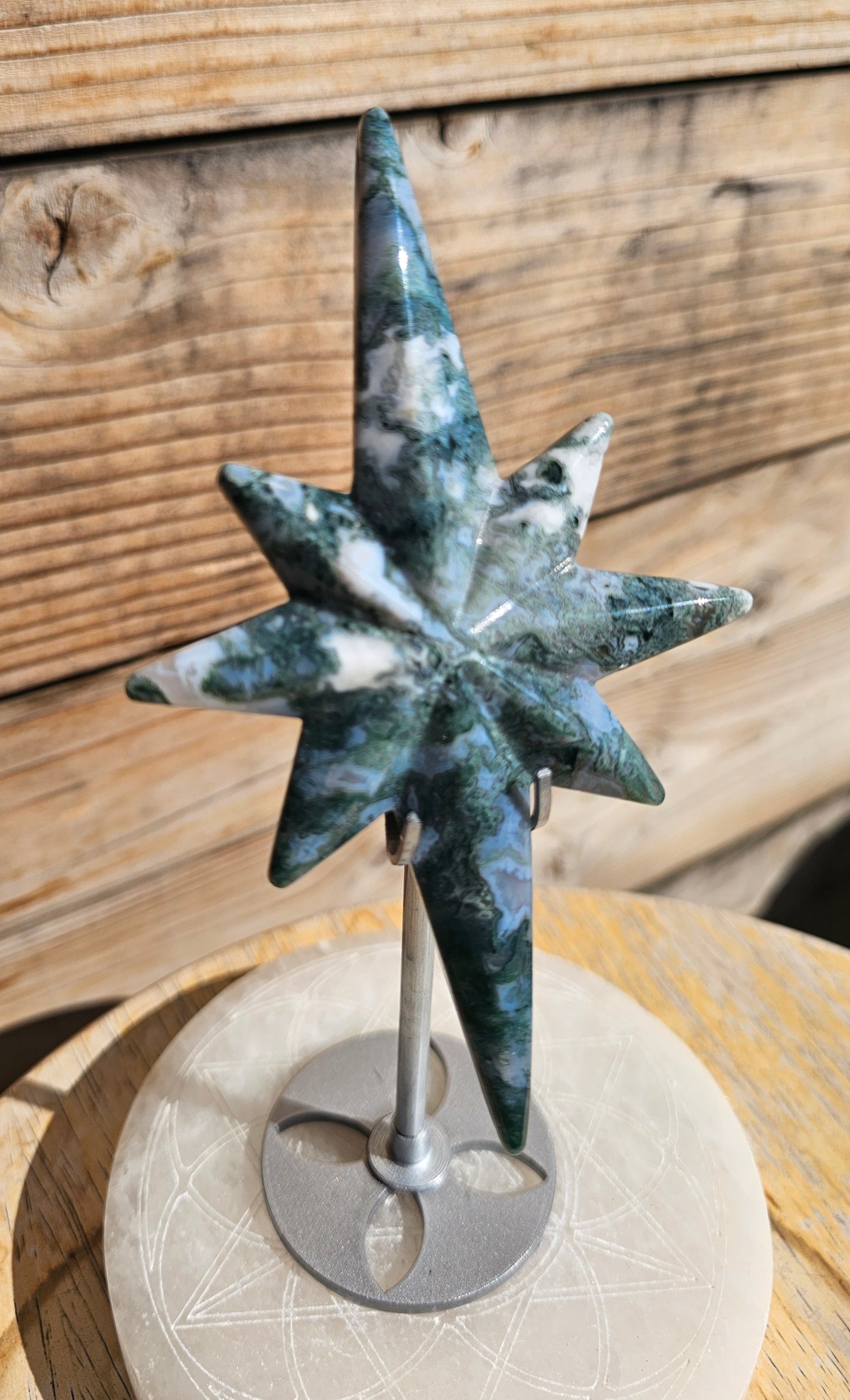 Moss Agate North Star