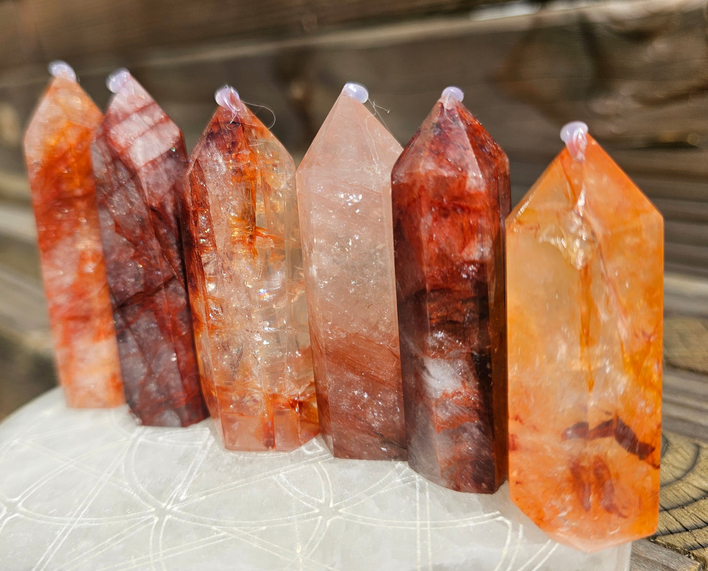 Small Fire Quartz Tower (1)