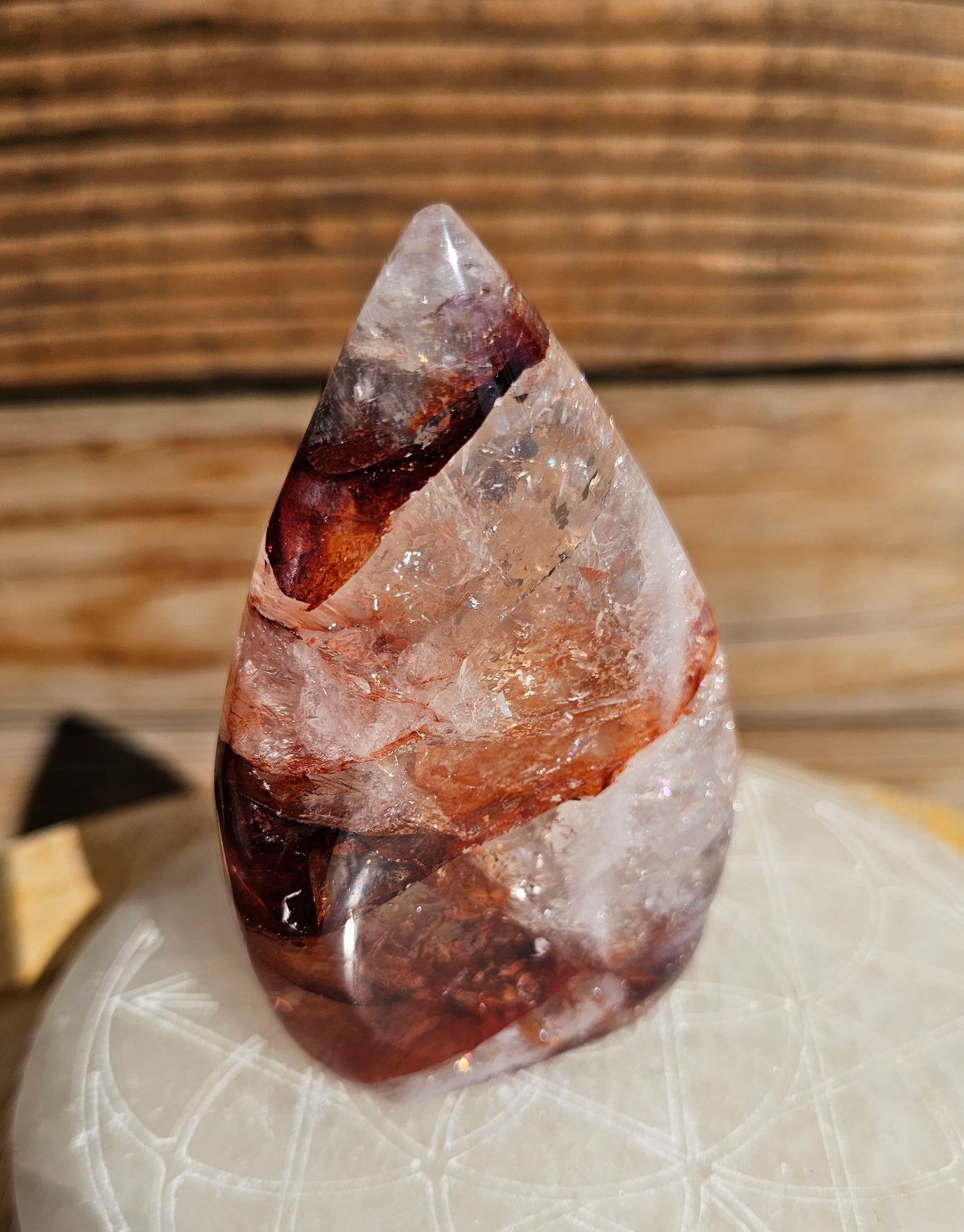 Hematoid Fire Quartz Flame